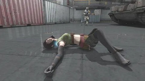 风暴战区女角色阵亡遗体